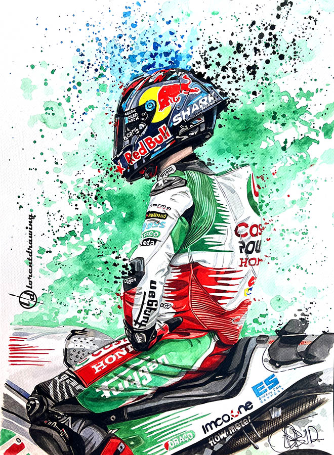 MOTOGP Johann Zarco "Dédicacée"