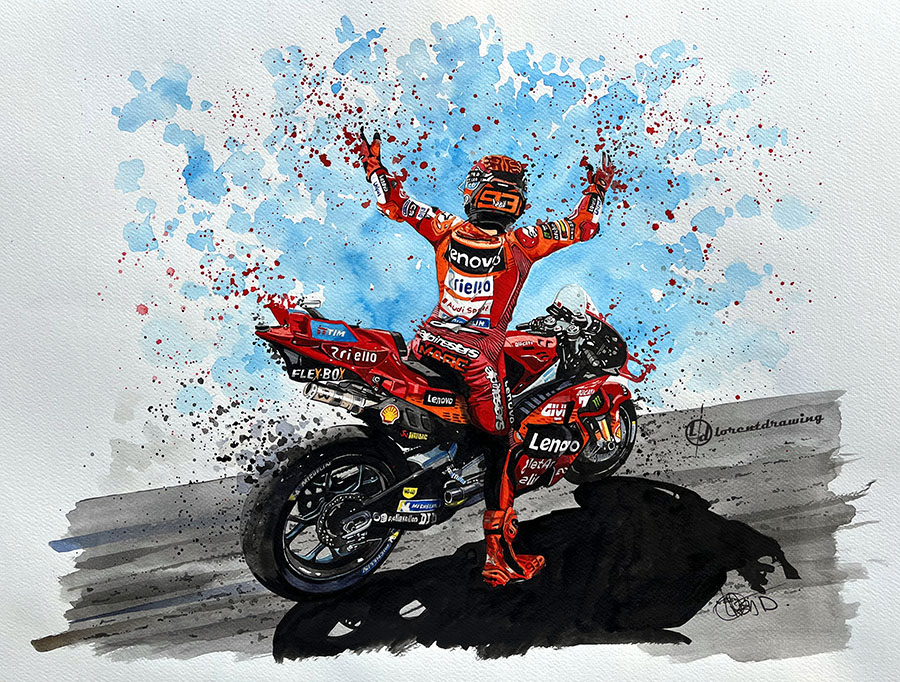 MOTOGP  Marc Marquez "Dédicacée"